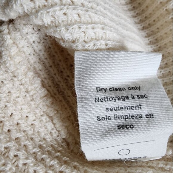 Paper Denim & Cloth Cream Sleeveless Wool Sweater XS - Picture 8 of 10